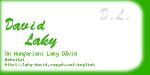 david laky business card
